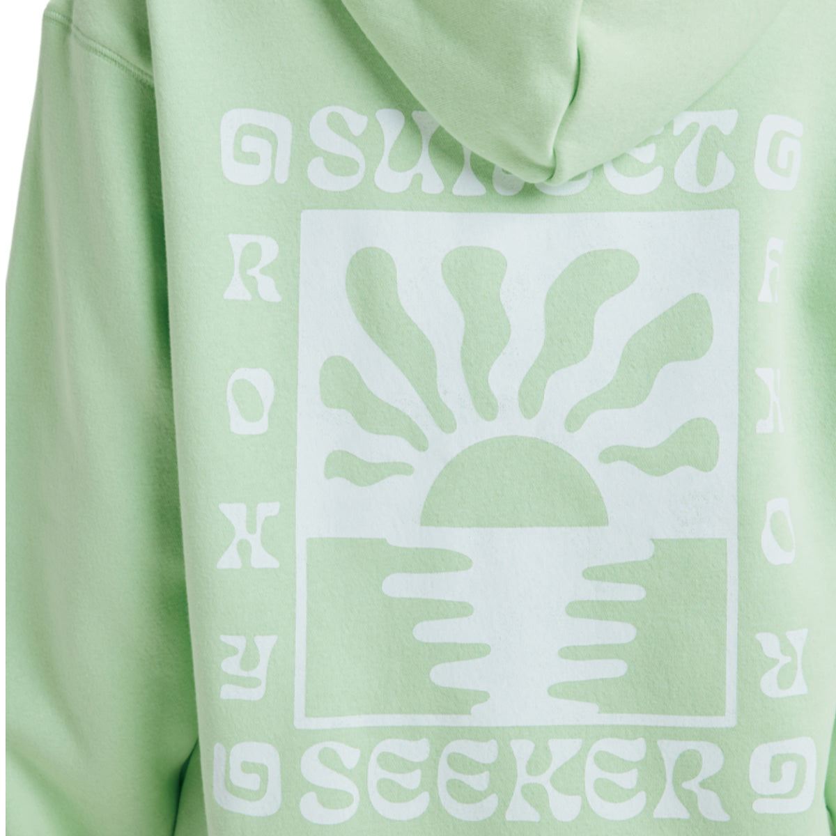 Roxy Surf Stoked VT Pullover Hoodie Pistachio Green - Womens