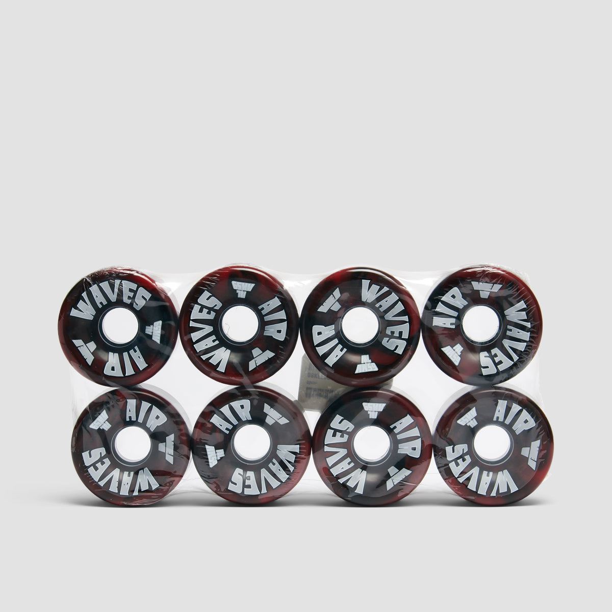 Air Waves USA 78a Quad Wheels x8 Blood Red/Black Swirl