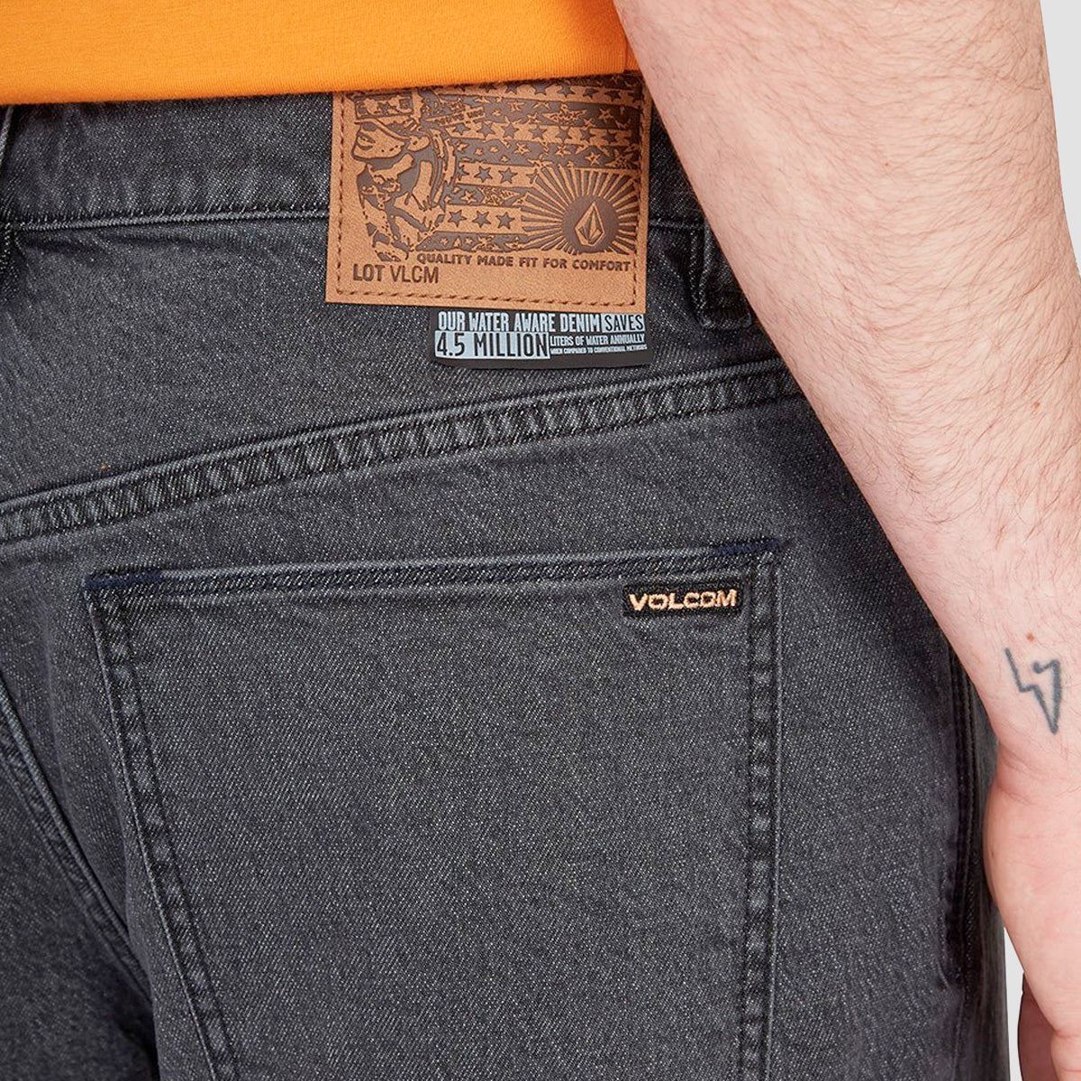 Volcom Nailer Denim Jeans Stoney Black
