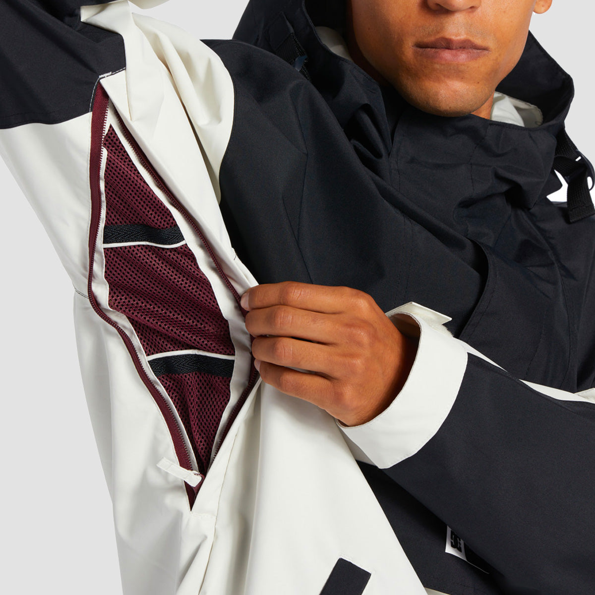 DC 43 10K Pullover Snow Jacket Silver Birch