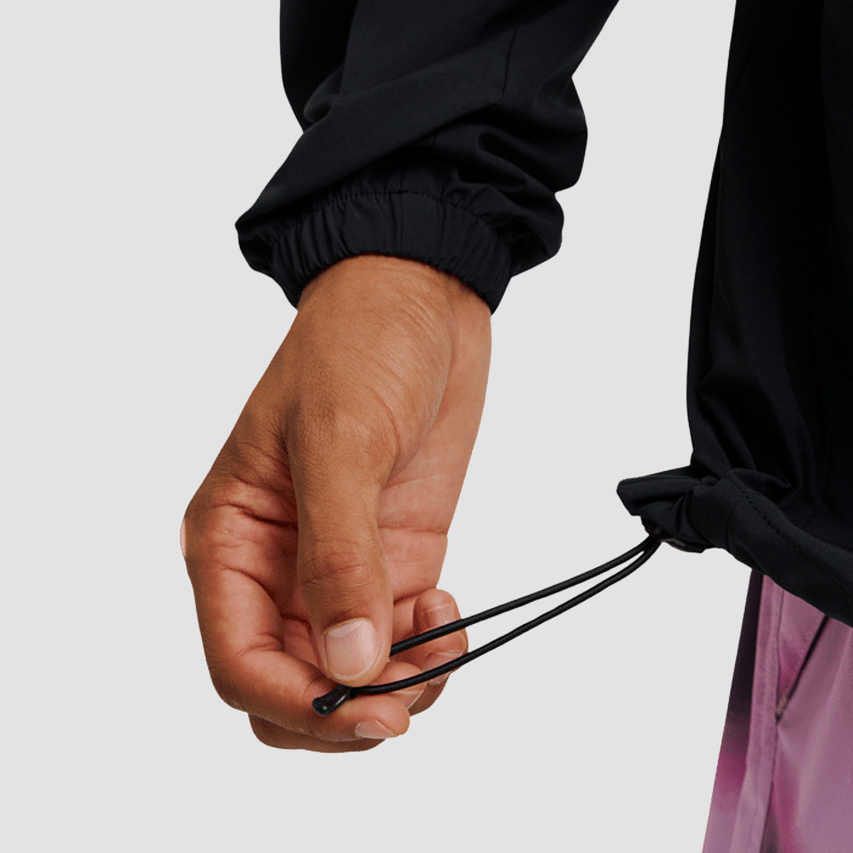 DC Aerahood DWR Pullover Windbreaker Jacket Black