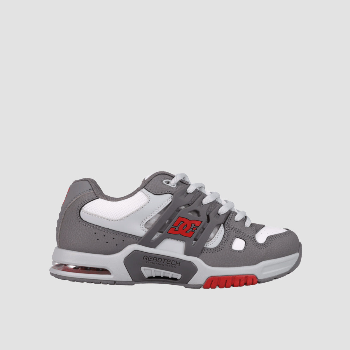 DC At-2 Shoes - Dark Grey/Grey/Red