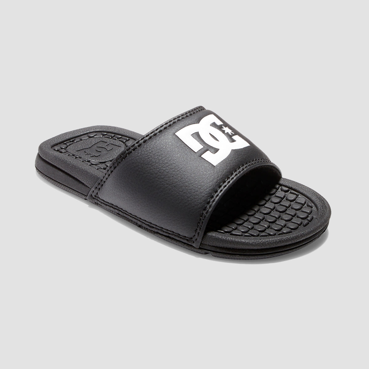 DC Bolsa Slide Sandals - Black/White - Kids