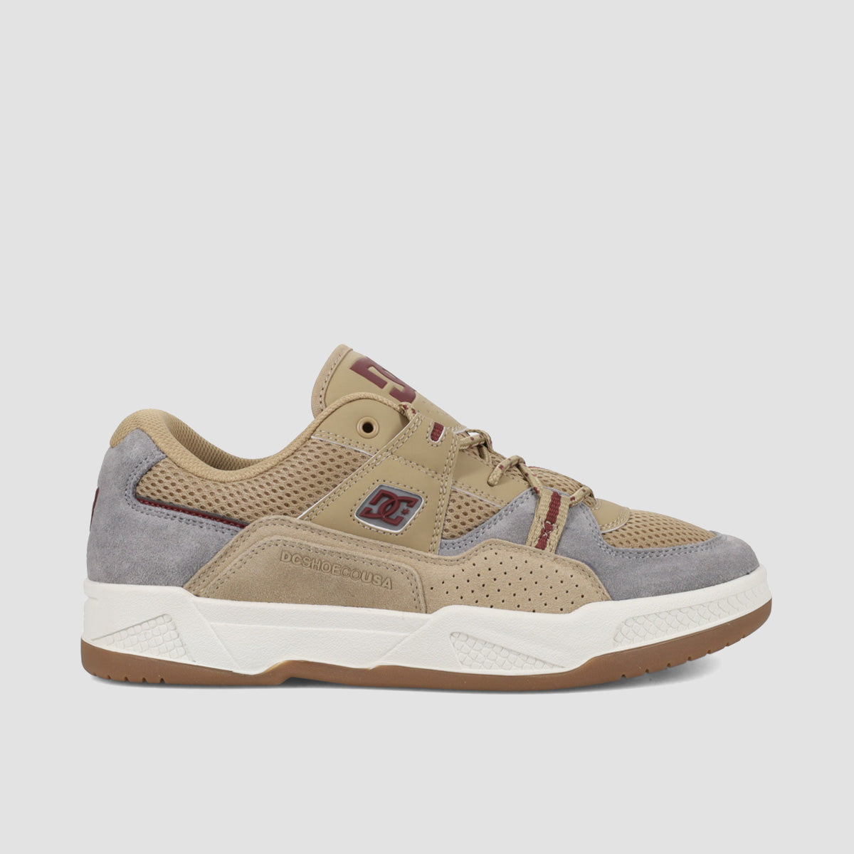 DC Construct Shoes - Grey/Tan/Off White