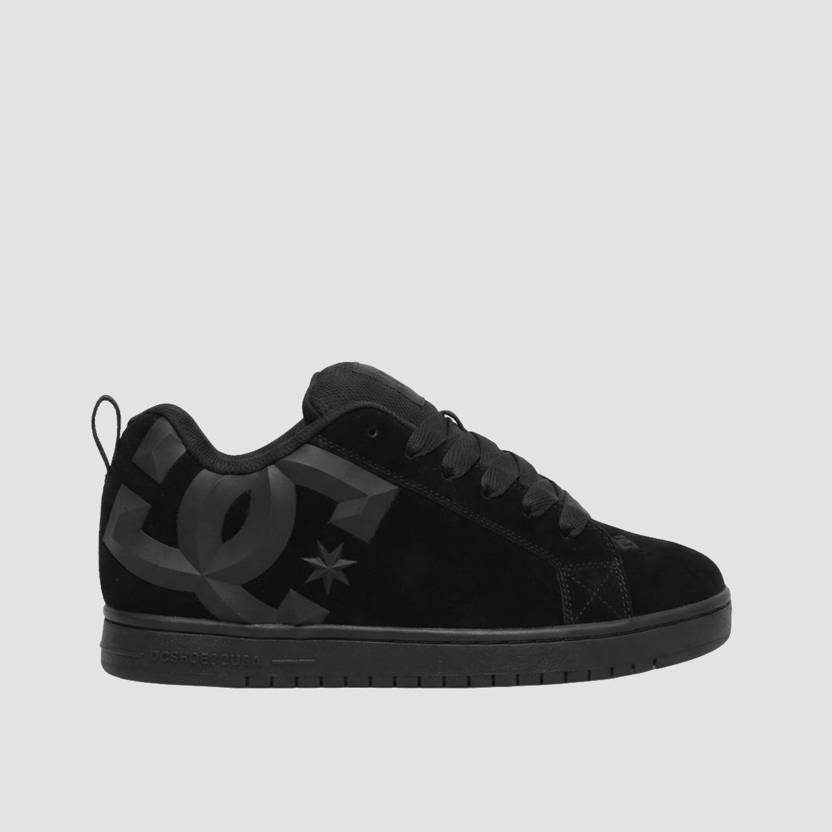 DC Court Graffik Shoes - Black/Black Beveled