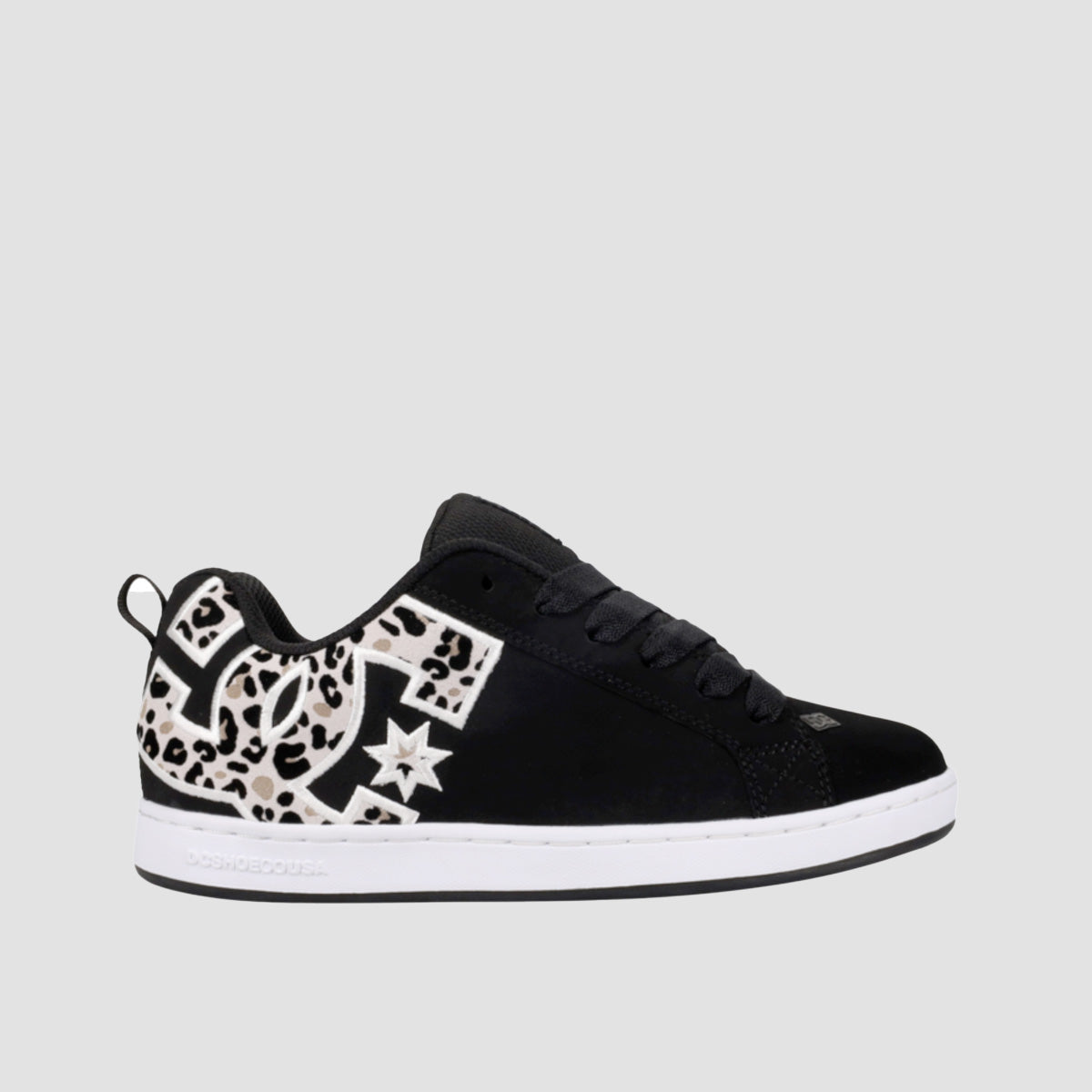 DC Court Graffik Shoes - Black/White Print - Womens