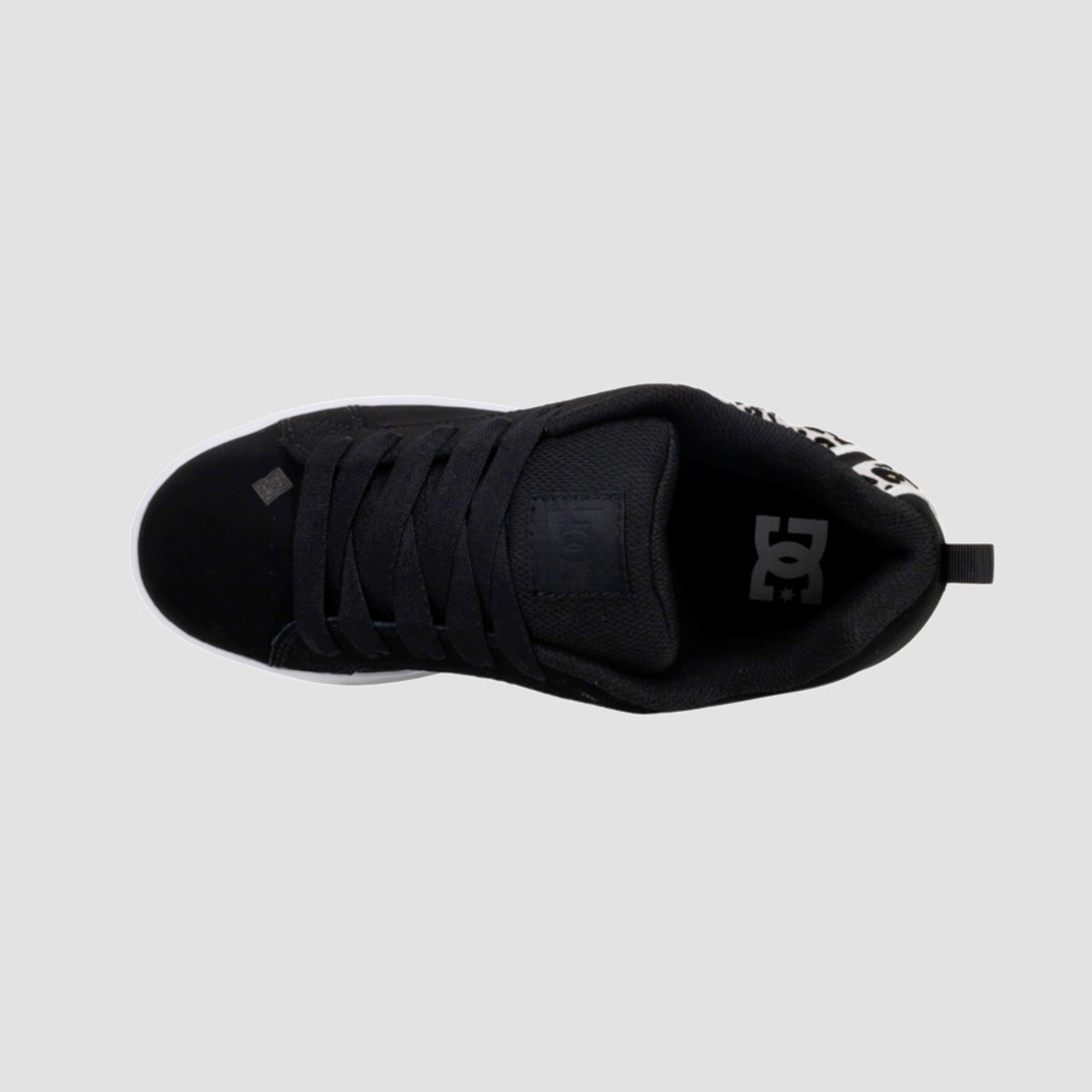 DC Court Graffik Shoes - Black/White Print - Womens