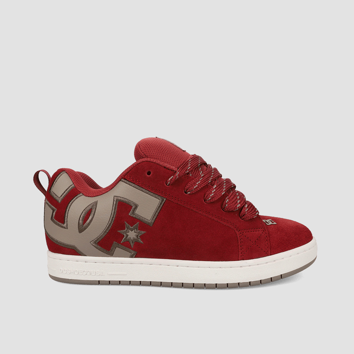 DC Court Graffik Shoes - Brick Red/Warm Taupe
