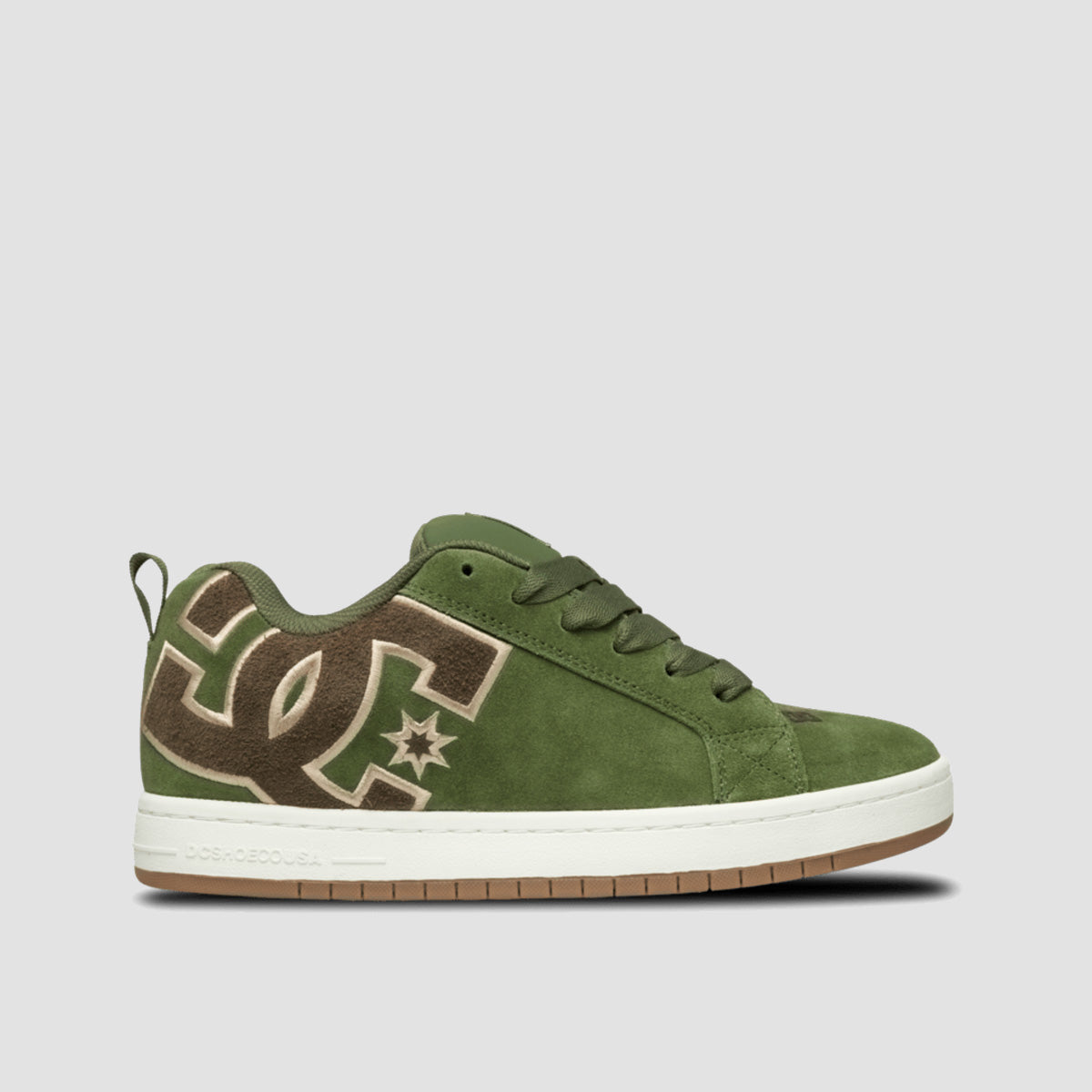 DC Court Graffik Shoes - Olive/Off White