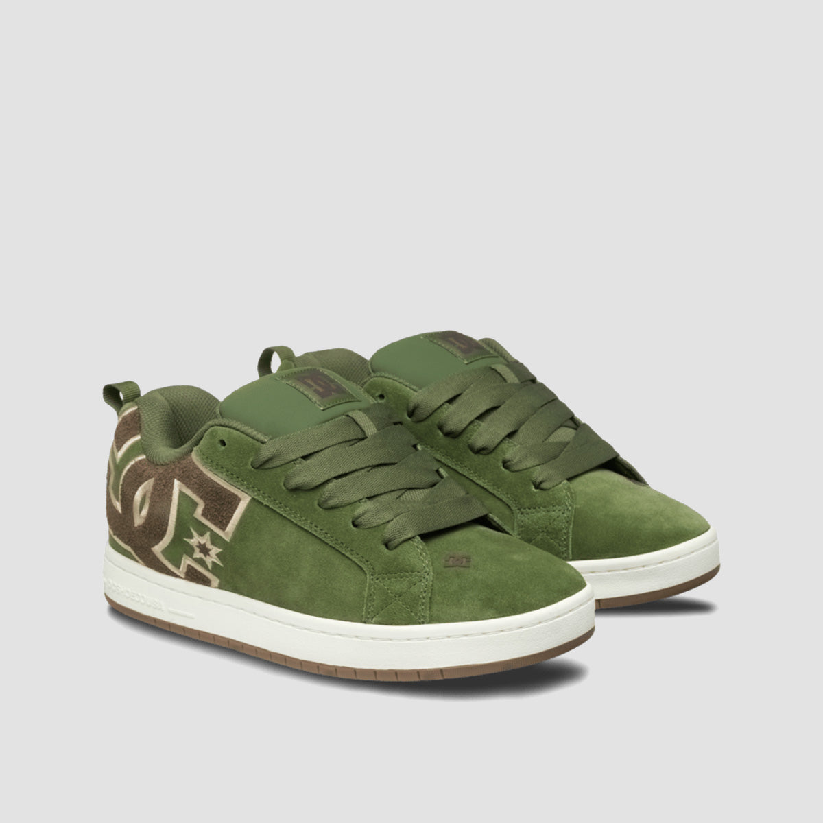 DC Court Graffik Shoes - Olive/Off White