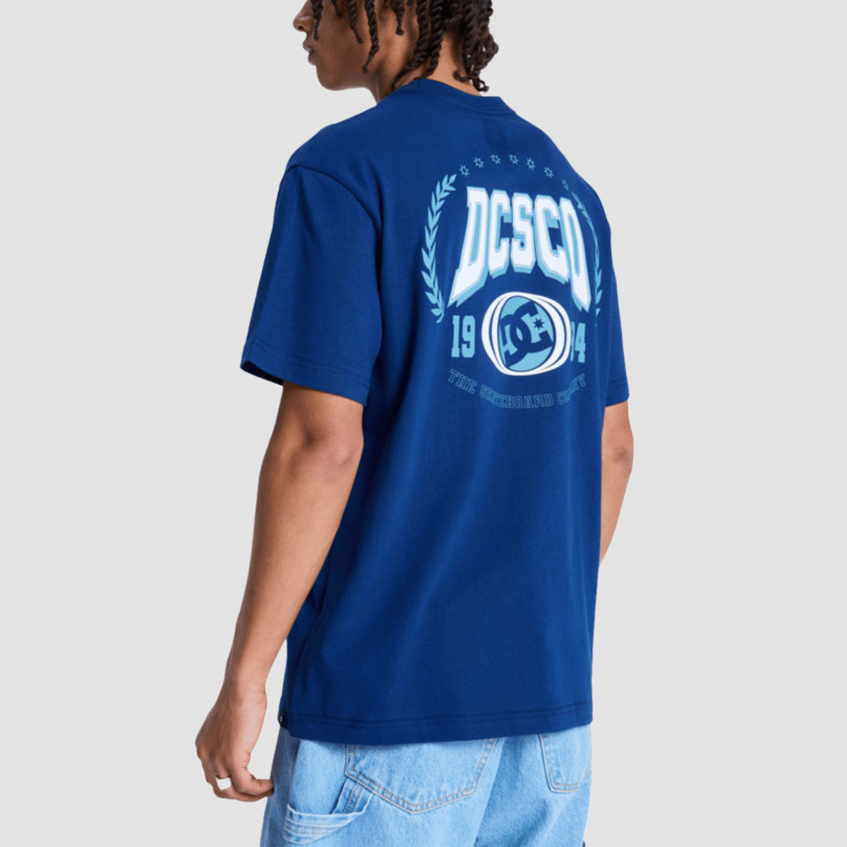 DC Crown College T-Shirt Estate Blue