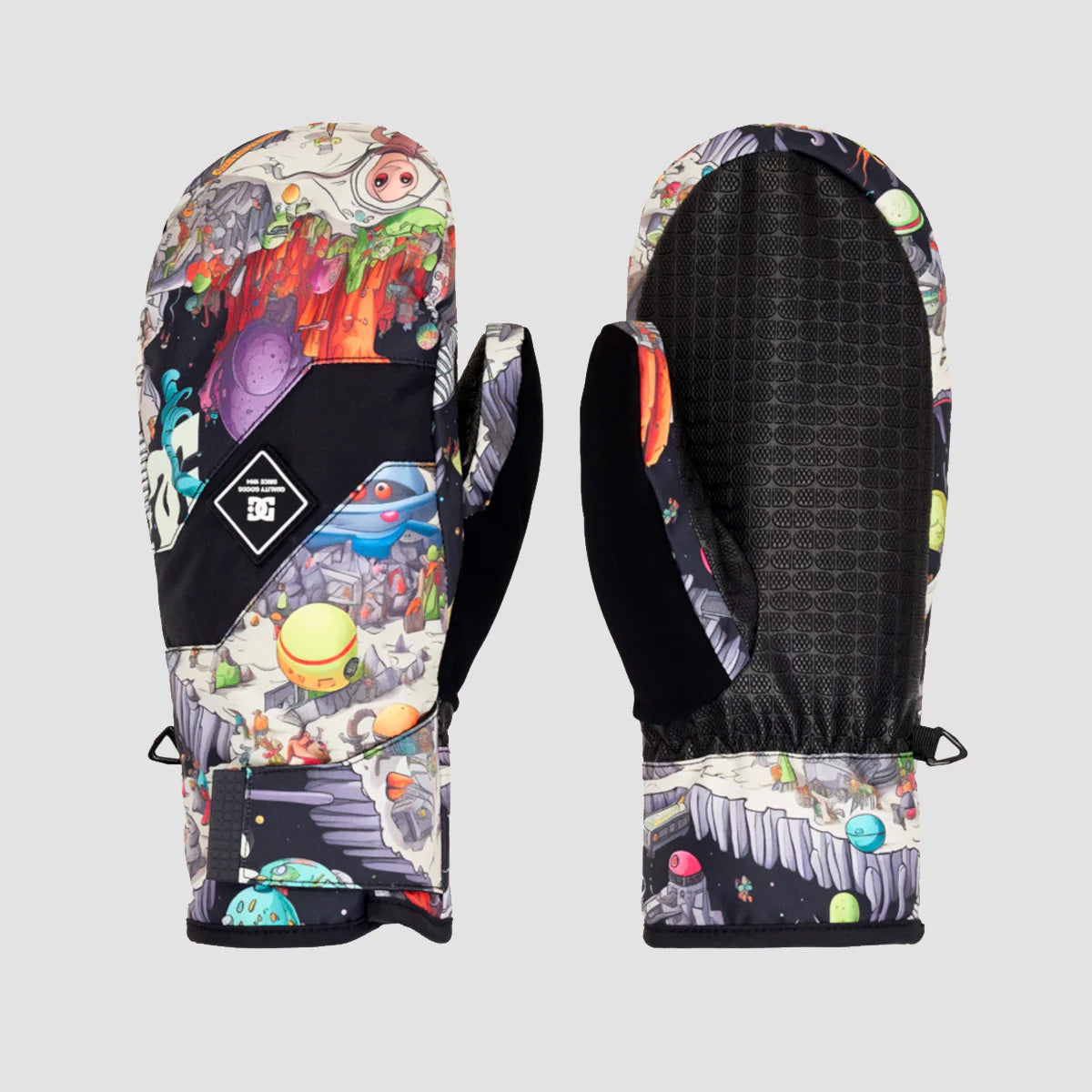 DC Franchise Snow Mittens Outer World Black - Kids