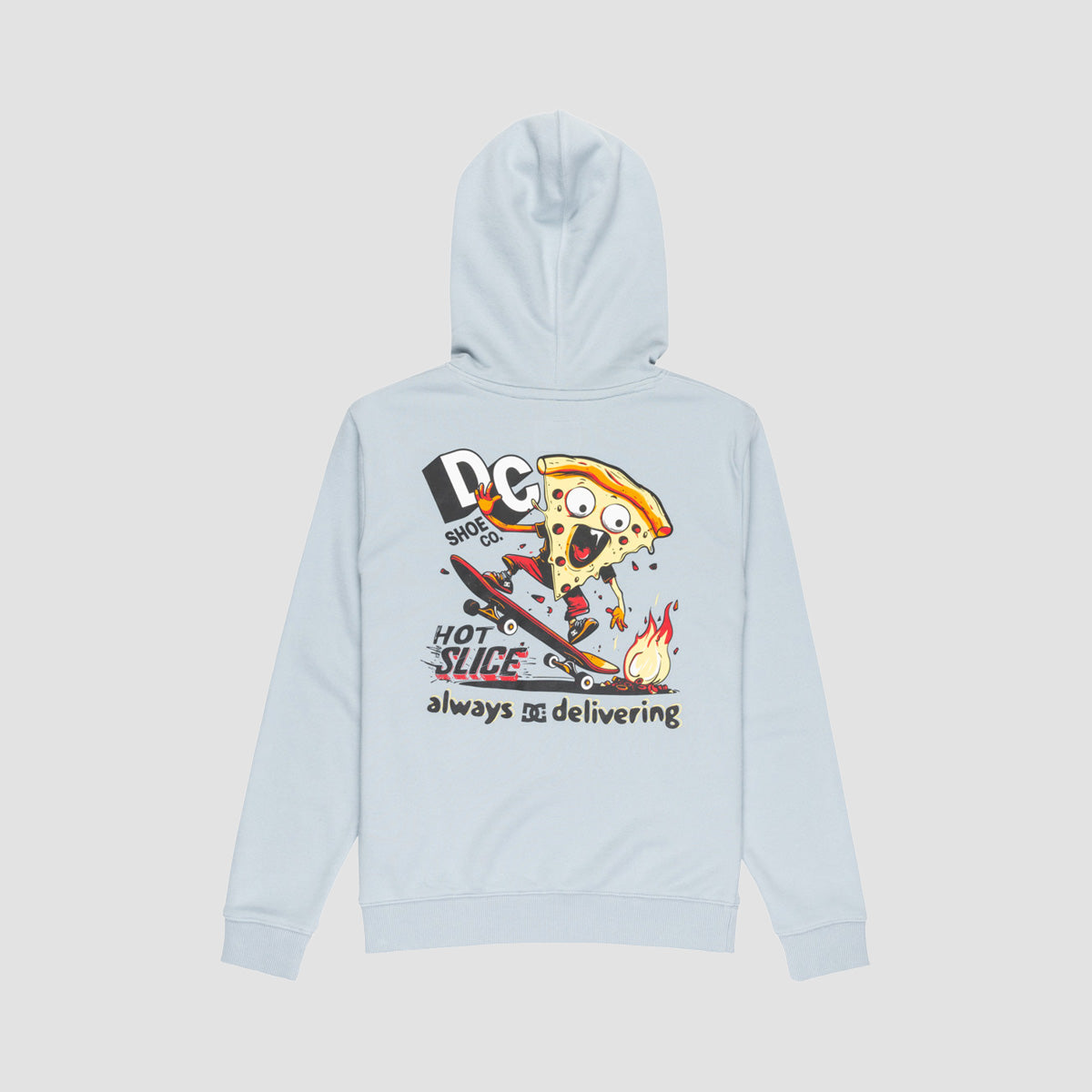 DC Hot Slice Pullover Hoodie Blue Fog - Kids
