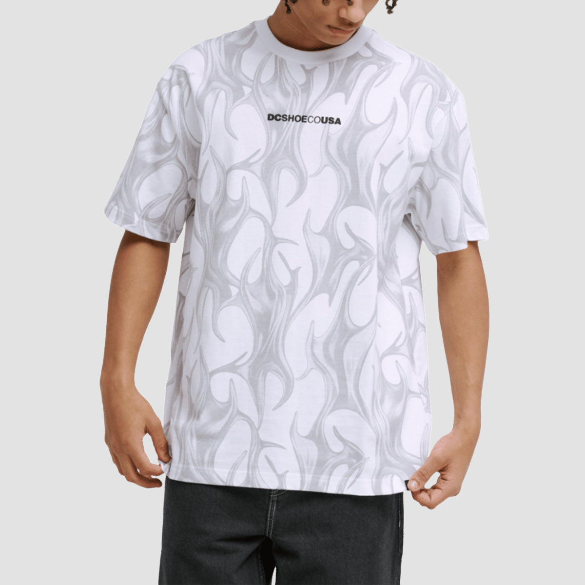DC Liquid Fuego T-Shirt White