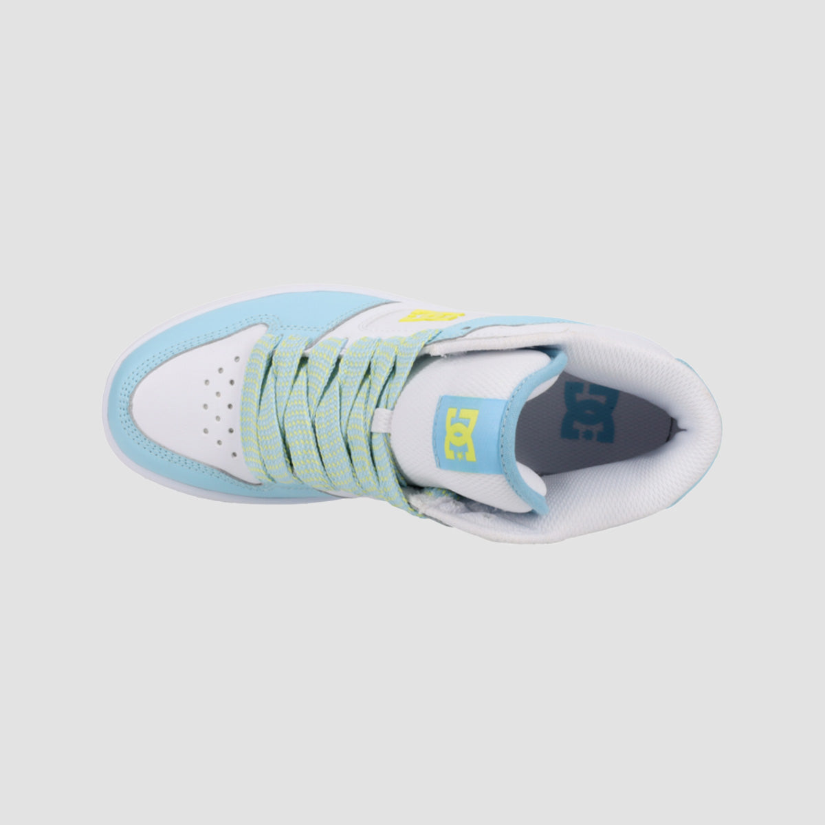 DC Manteca 4 Mid Top Shoes - Blue/Yellow/White - Womens