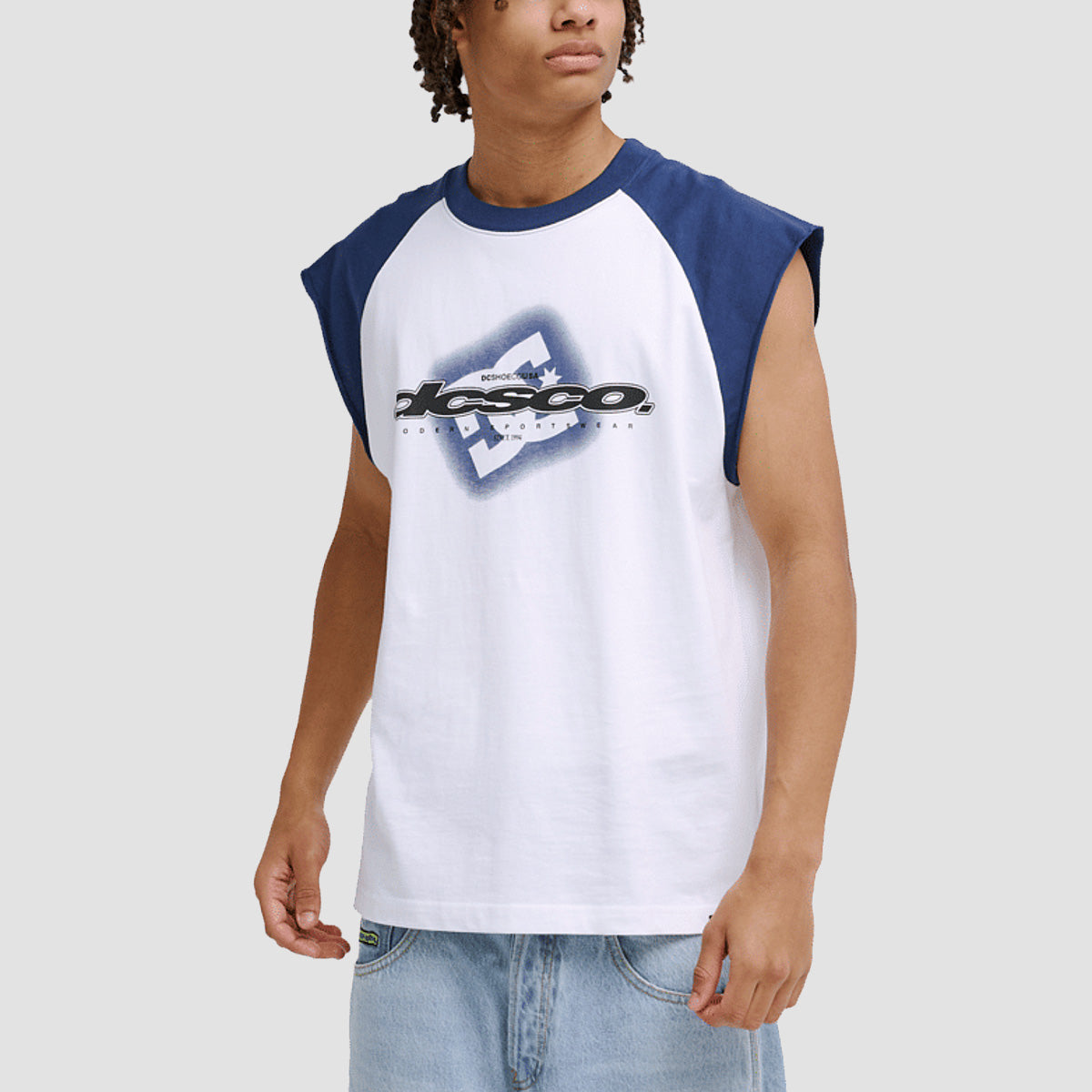 DC Raglan Tank Vest White