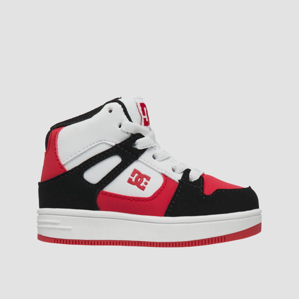 DC Rebound Toddler High-Top Shoes - Black/Red/White - Kids