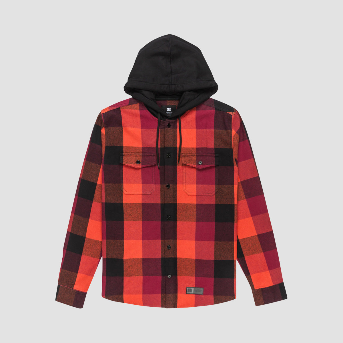 DC Ruckus Hooded Longsleeve Shirt Picante