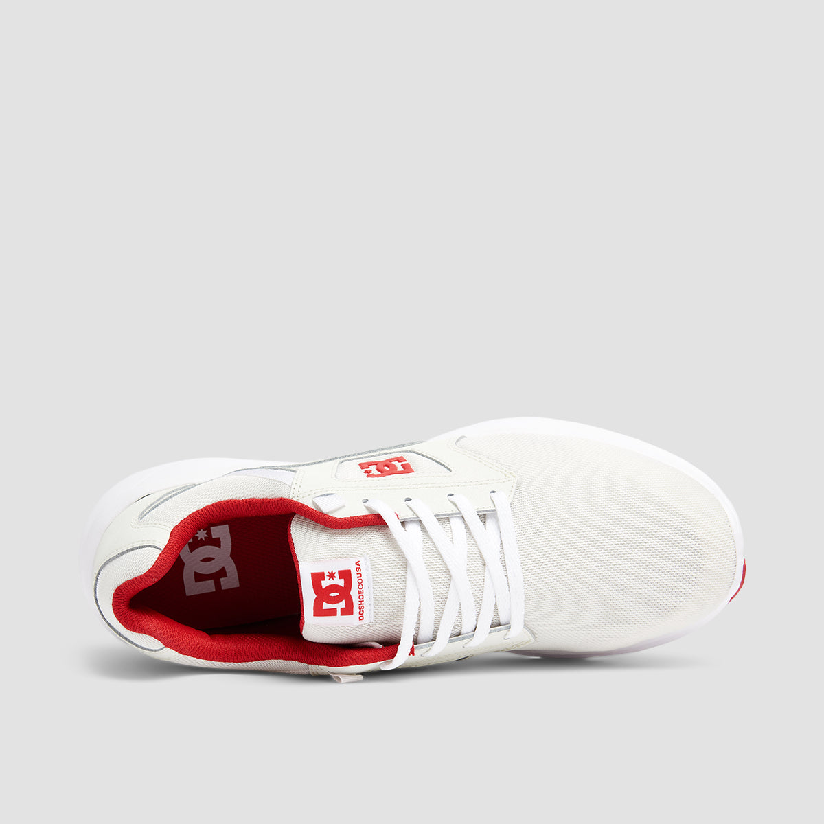 DC Skyline Shoes - White/Red