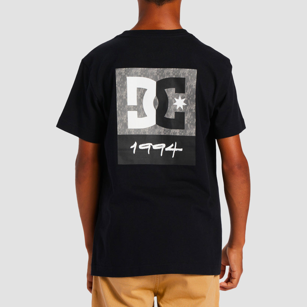 DC Split Star T-Shirt Black/Greystone - Kids