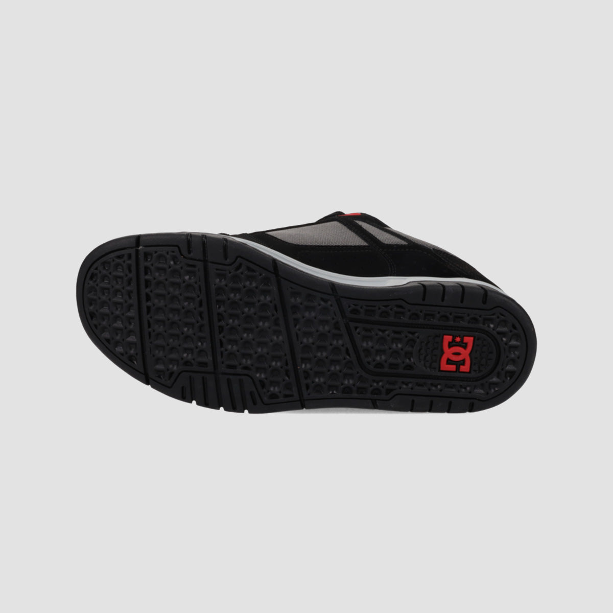 DC Stag Shoes - Black/Black/Red