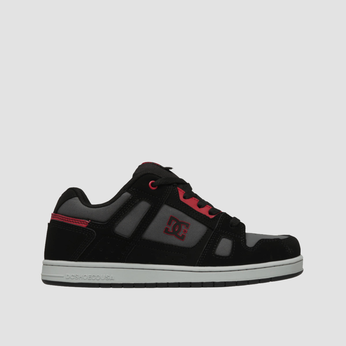 DC Stag Shoes - Black/Grey/Red - Kids