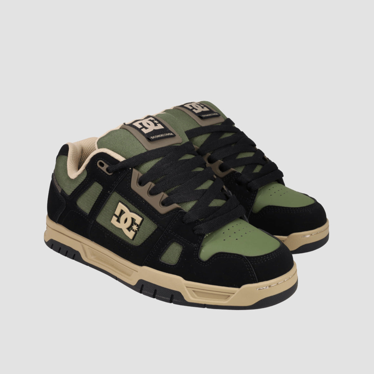 DC Stag Shoes - Black/Tan/Olive