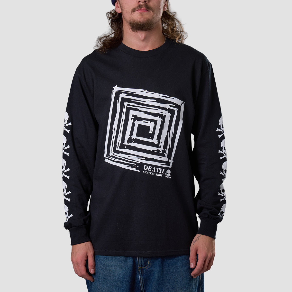 Death Downward Spiral Longsleeve T-Shirt Black