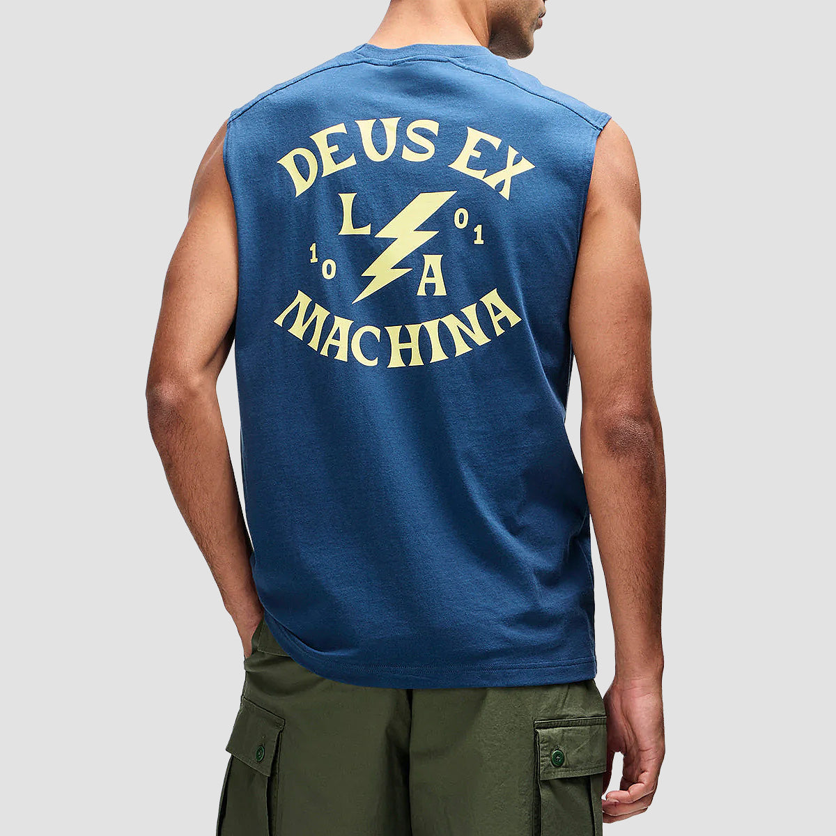 Deus Chinook Muscle Vest Mechanic Blue