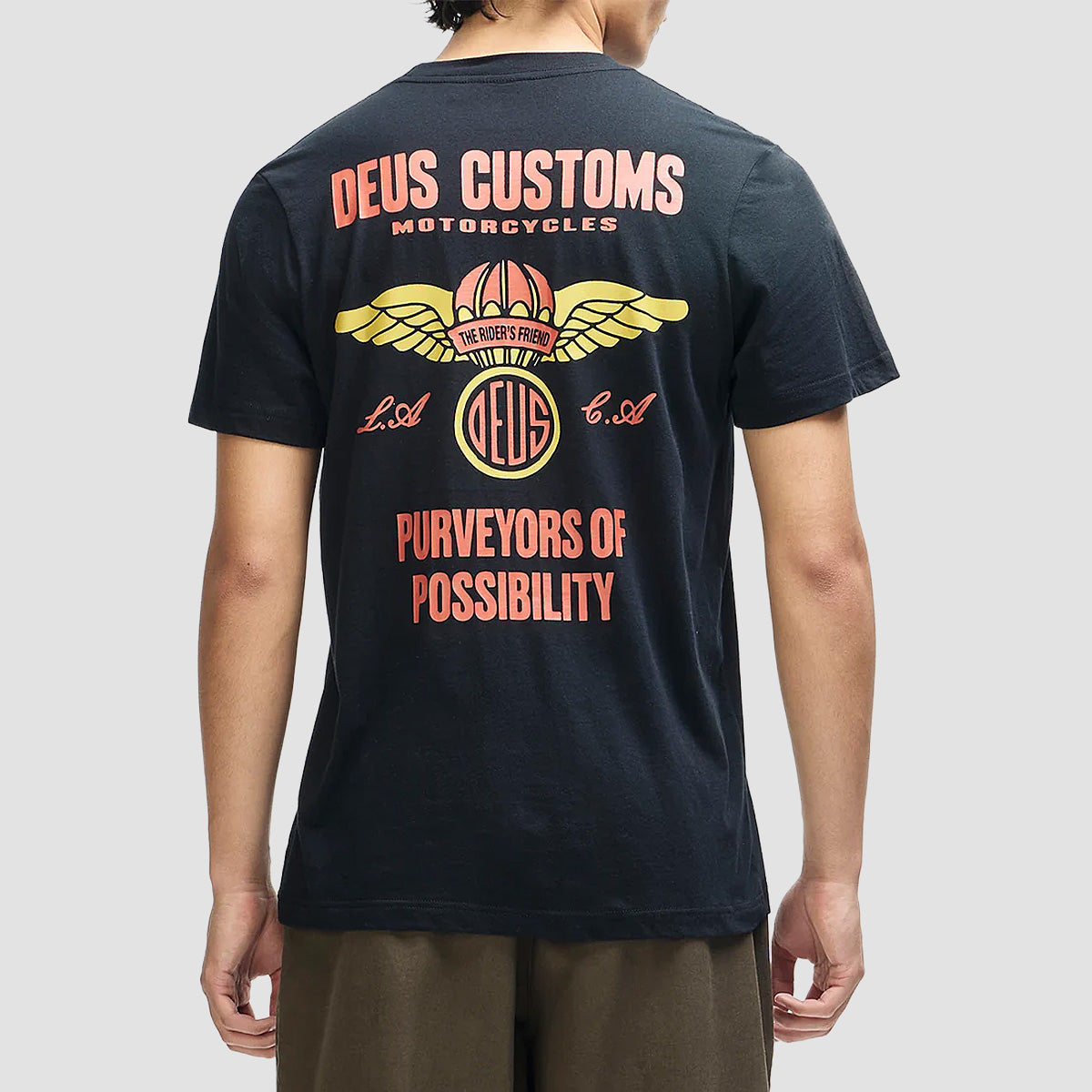 Deus Cutaway T-Shirt Black
