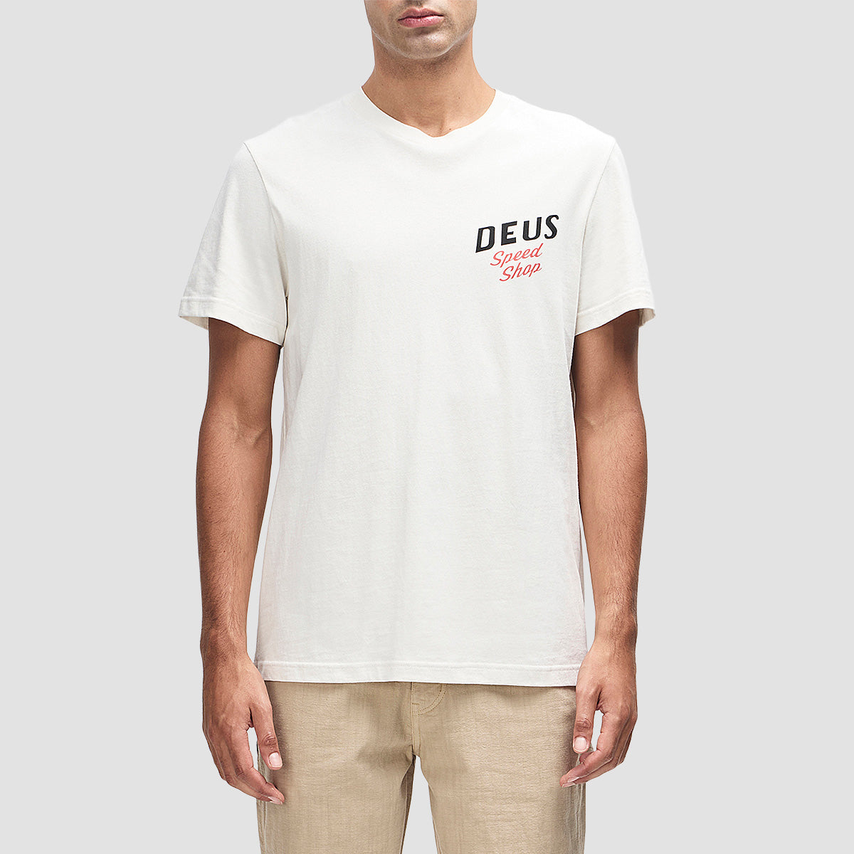 Deus Dogleg T-Shirt Dirty White
