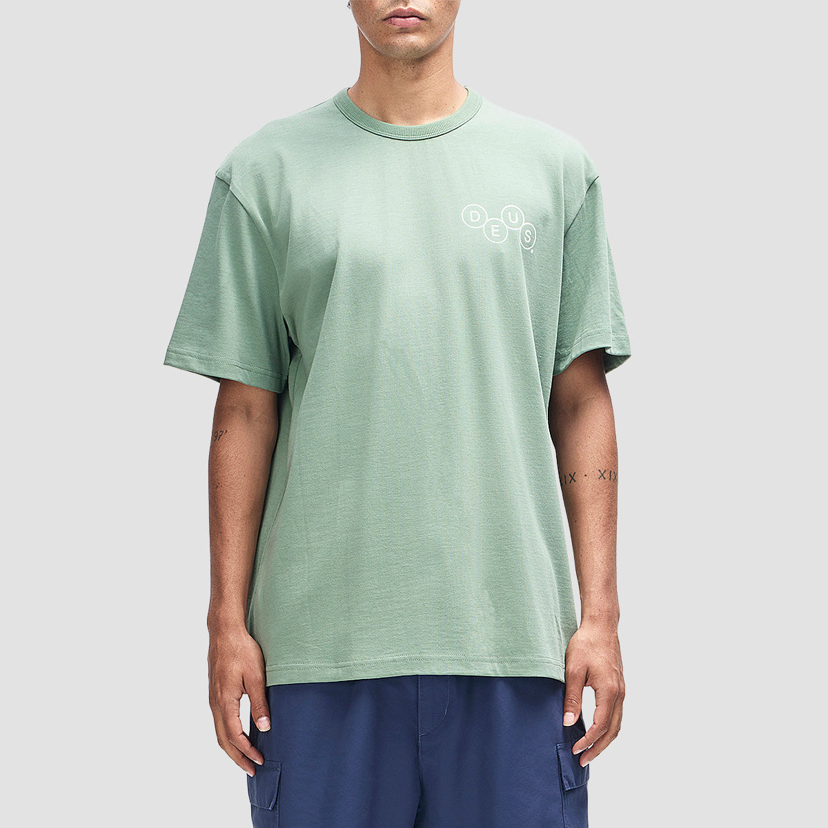 Deus Mechanism T-Shirt Loden Frost Green
