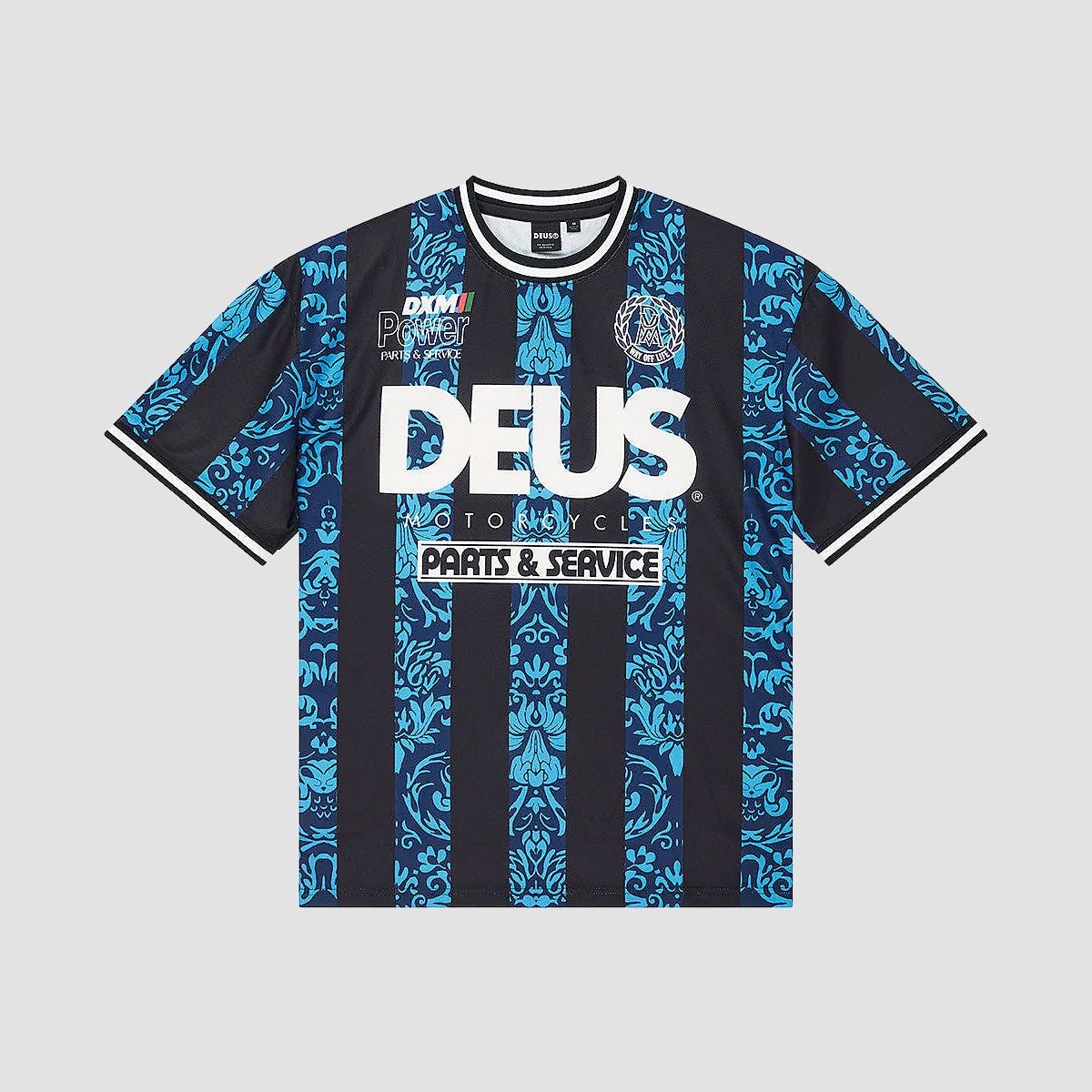 Deus Nouveau Moto T-Shirt Pageant Blue