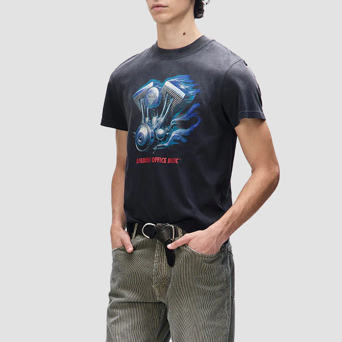 Deus Productive Hum T-Shirt Anthracite