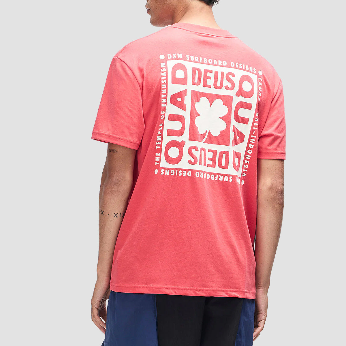 Deus Quad T-Shirt Melon Red