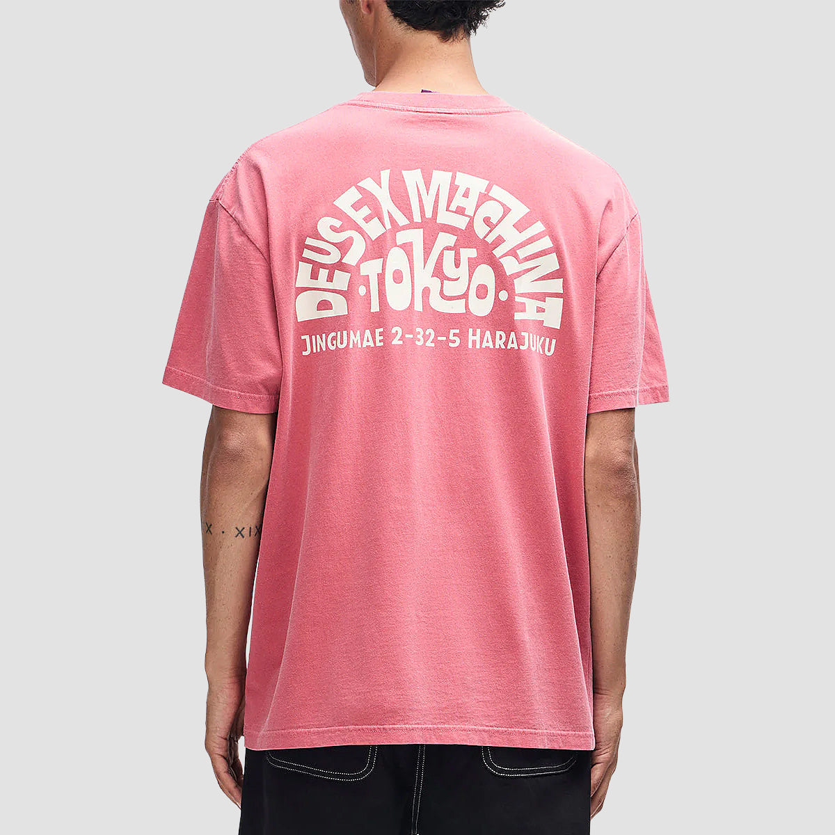 Deus Tokyo Address T-Shirt Melon Red