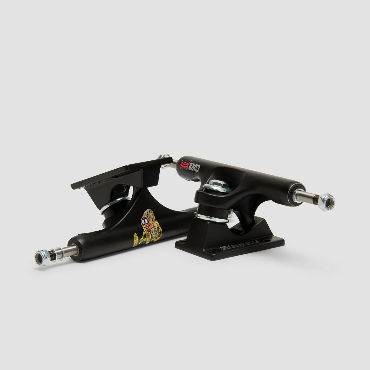 Slappy x Heroin ST1 Curb Killer Skateboard Trucks 1 Pair Matte Black - 8.5"