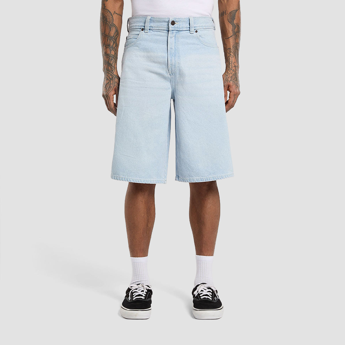 Dickies 958 13" Loose Denim Shorts Fog Blue