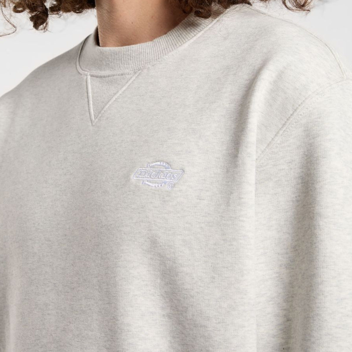 Dickies Summerdale Crew Sweatshirt Light Grey Melange
