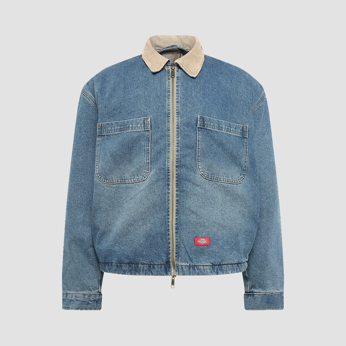 Dickies Taylor Denim Jacket Mid Blue Fade Wash
