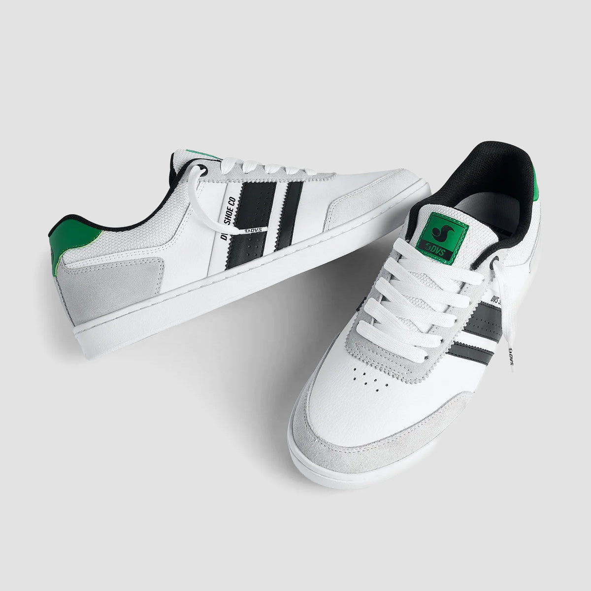 DVS Milan ST Shoes - White/Black/Green