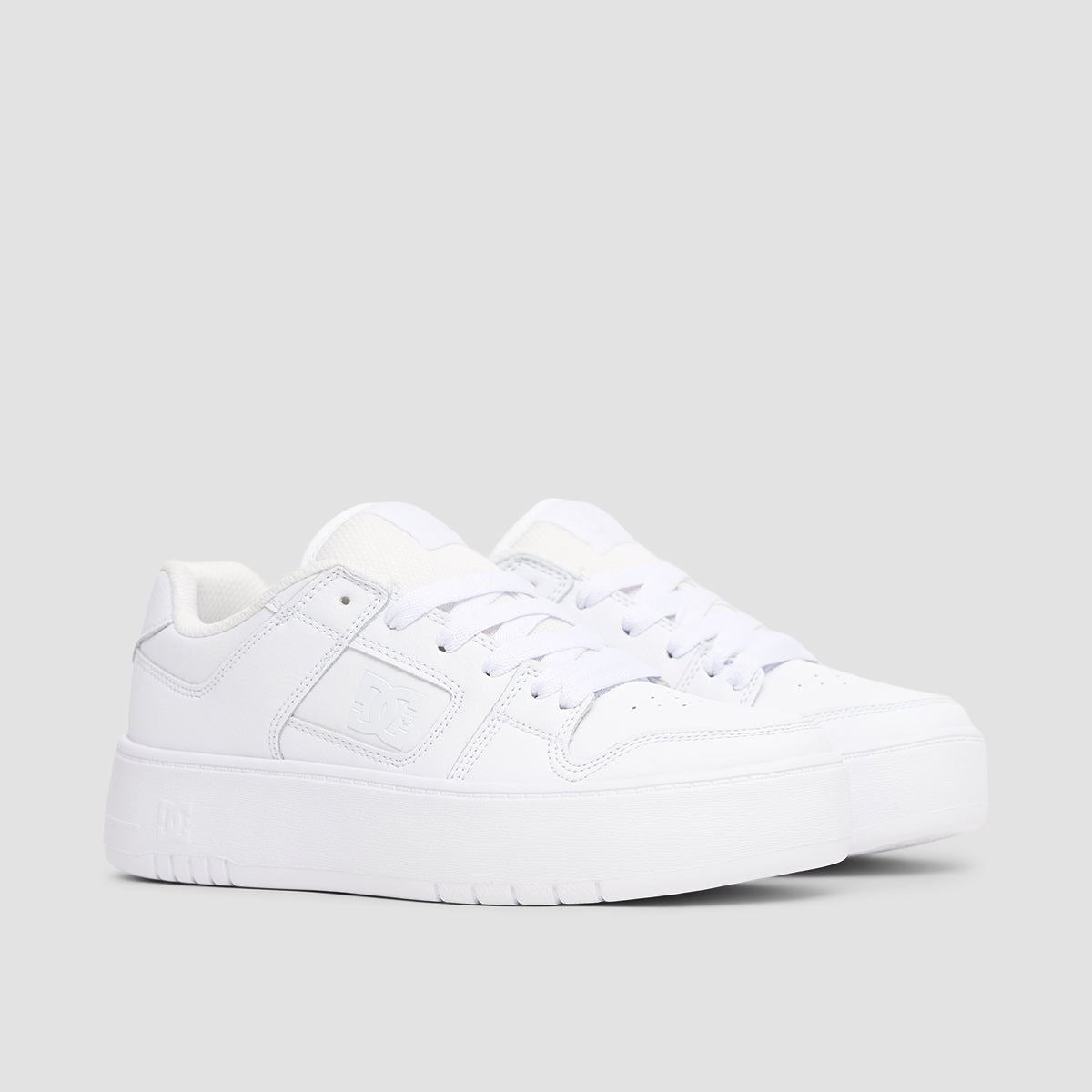 DC Manteca 4 Platform Shoes - White/White - Womens