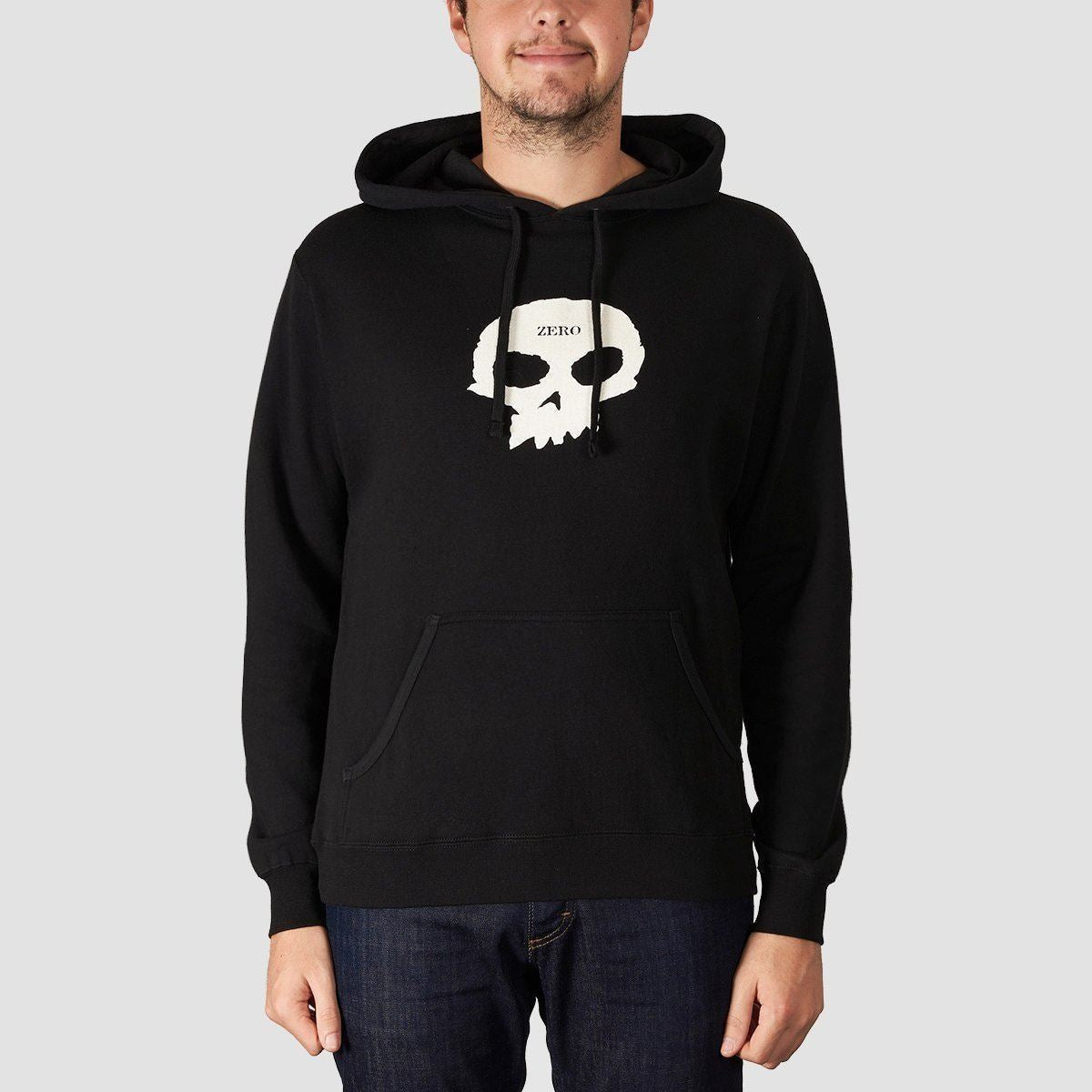 Zero Single Skull Pullover Hoodie Black/White