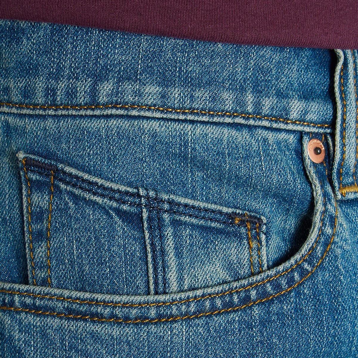 Volcom Solver Modern Straight Fit Jeans Aged Indigo