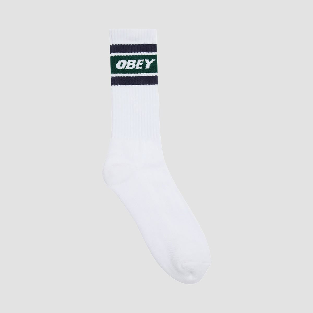OBEY Cooper II Socks White/Eden Green