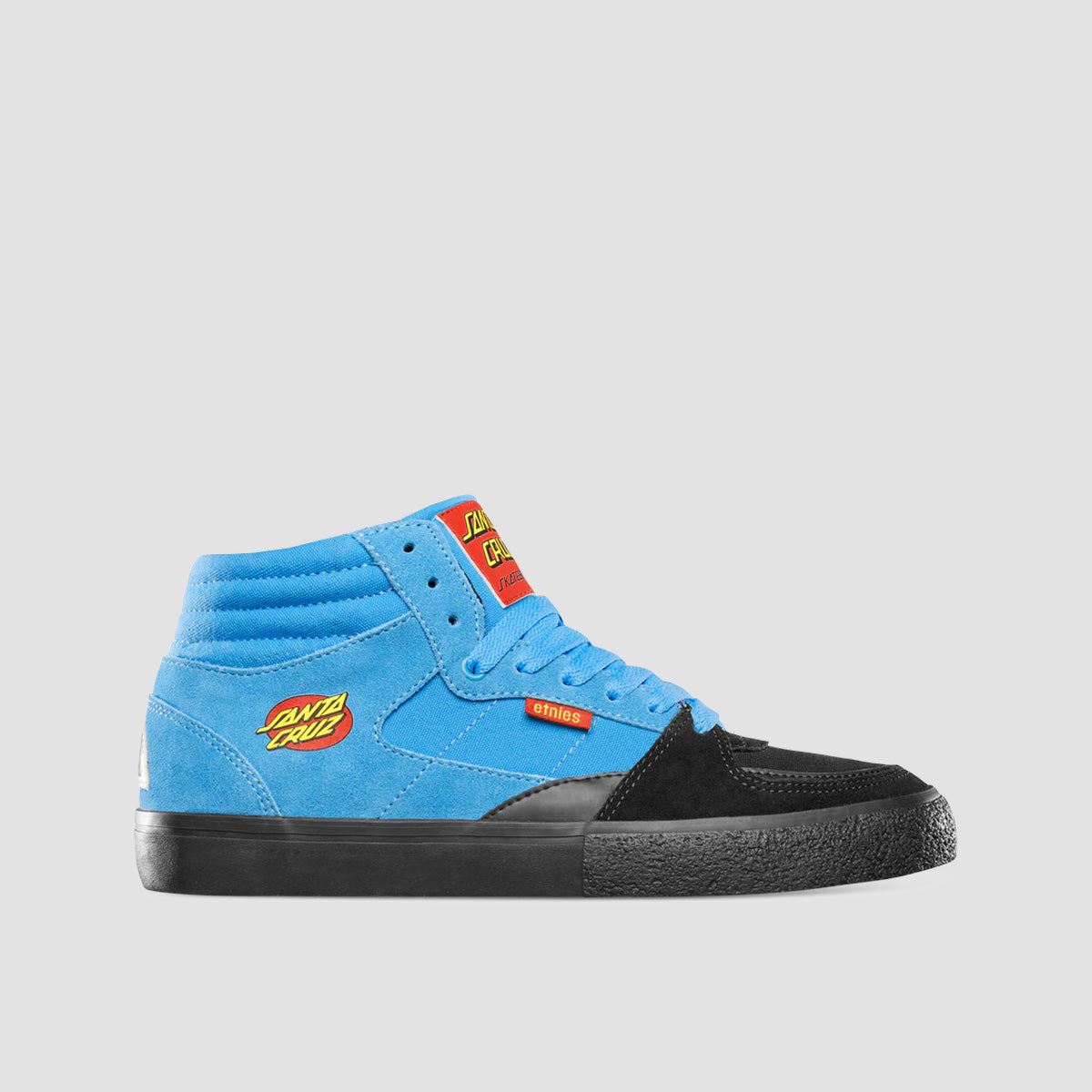 Etnies Screw Vulc X Santa Cruz Mid Top Shoes - Black/Blue/Black