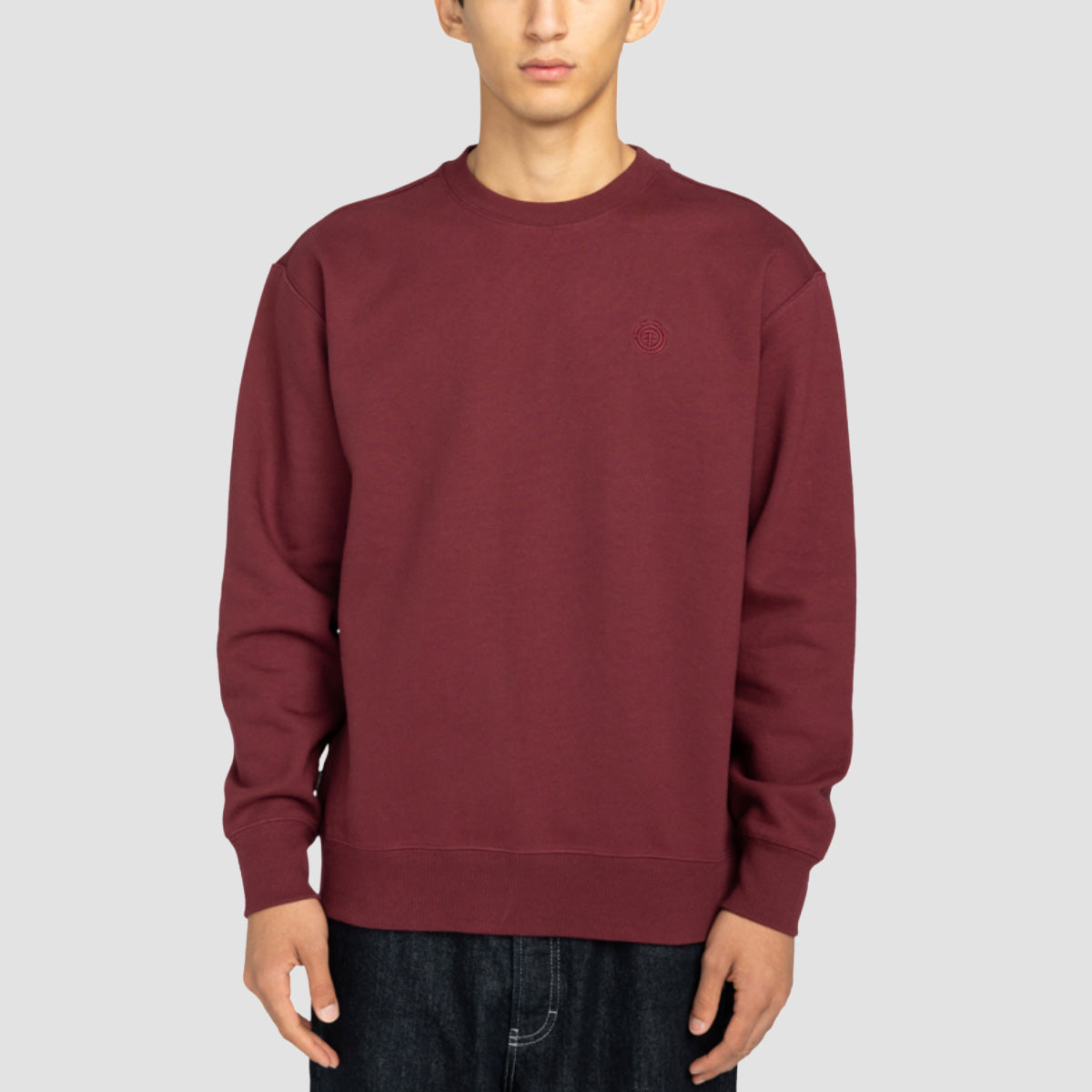 Element Aligator Crew Sweatshirt Zinfandel