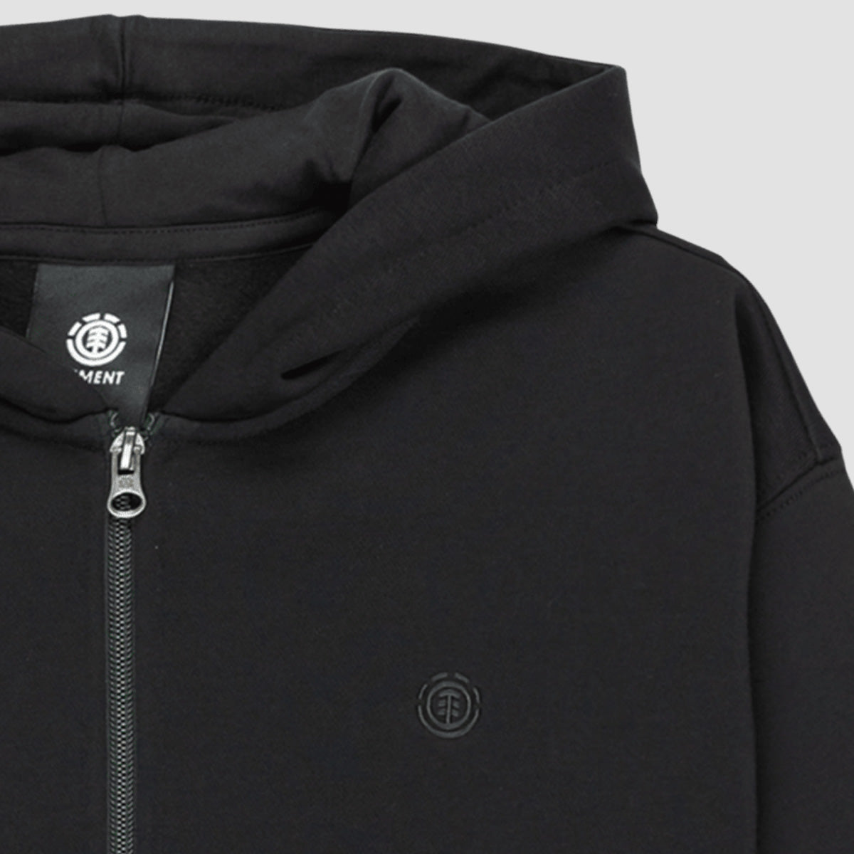 Element Aligator Zip Hoodie Flint Black - Kids