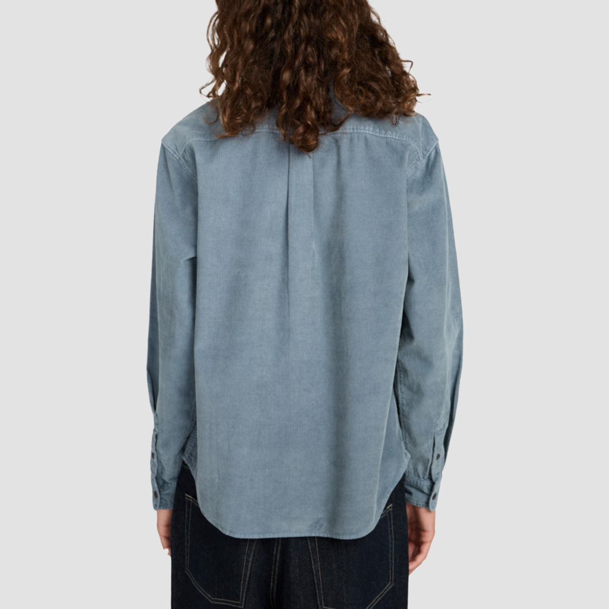 Element Button Down Corduroy Longsleeve Shirt Blue Mirage
