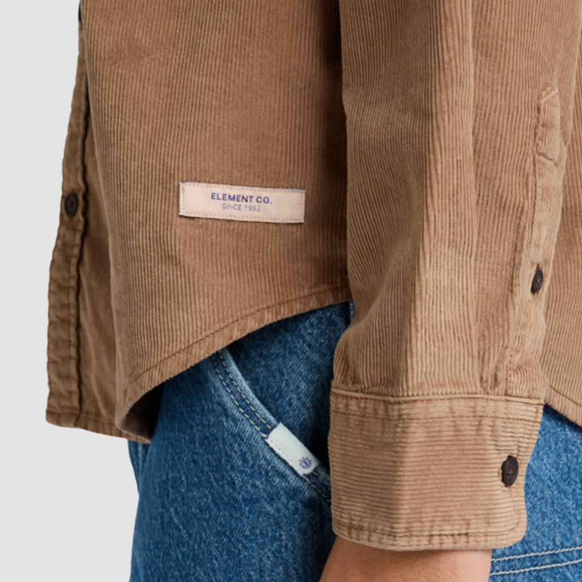 Element Button Down Corduroy Longsleeve Shirt Caribou